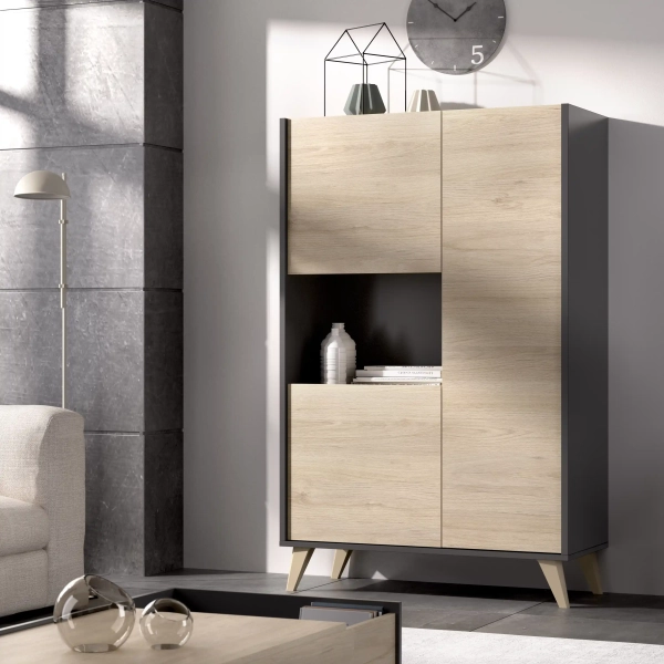 Grafito / Madera Natural